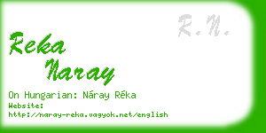 reka naray business card